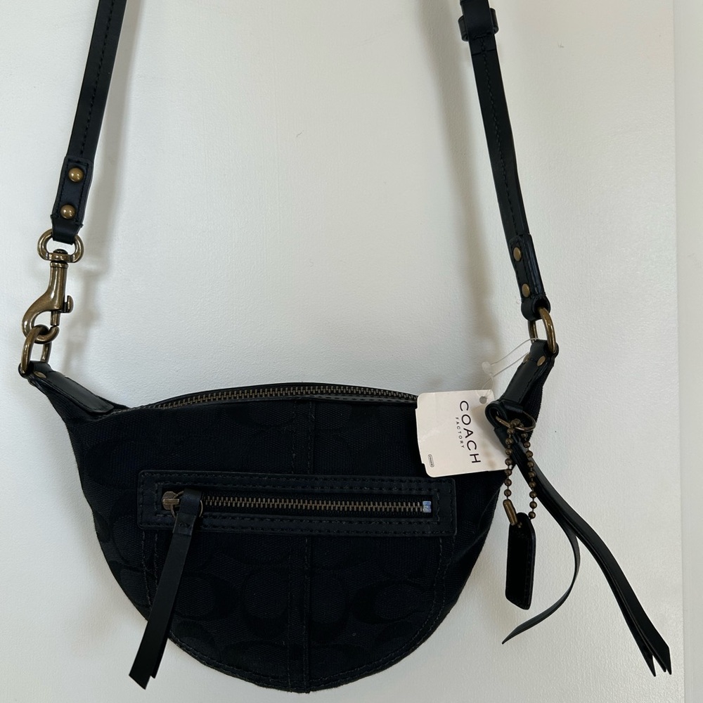 Vintage Coach Signature C Crossbody canvas bag 90s Y2K